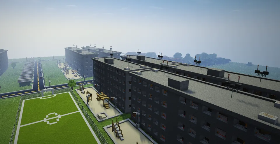 Qishloqli shahar russ1380 dan — Minecraft xarita, rasm 3