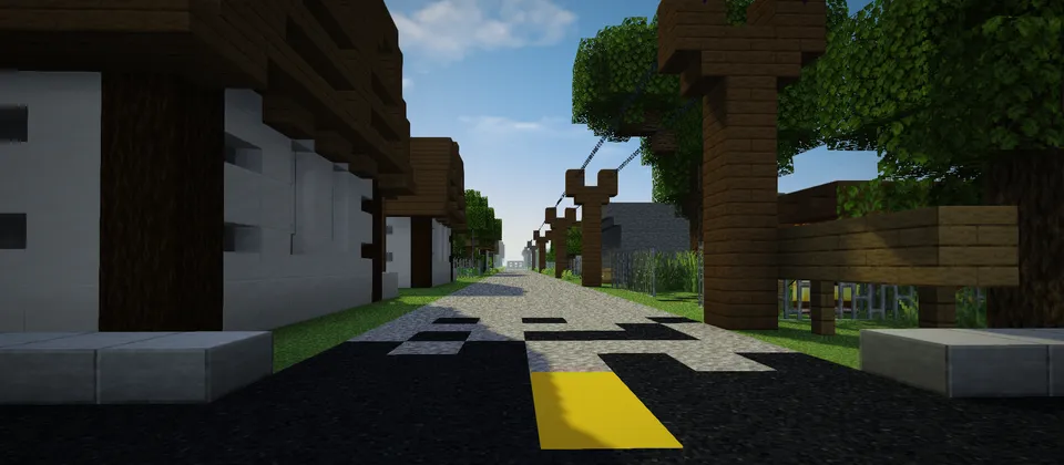 Qishloqli shahar russ1380 dan — Minecraft xarita, rasm 4