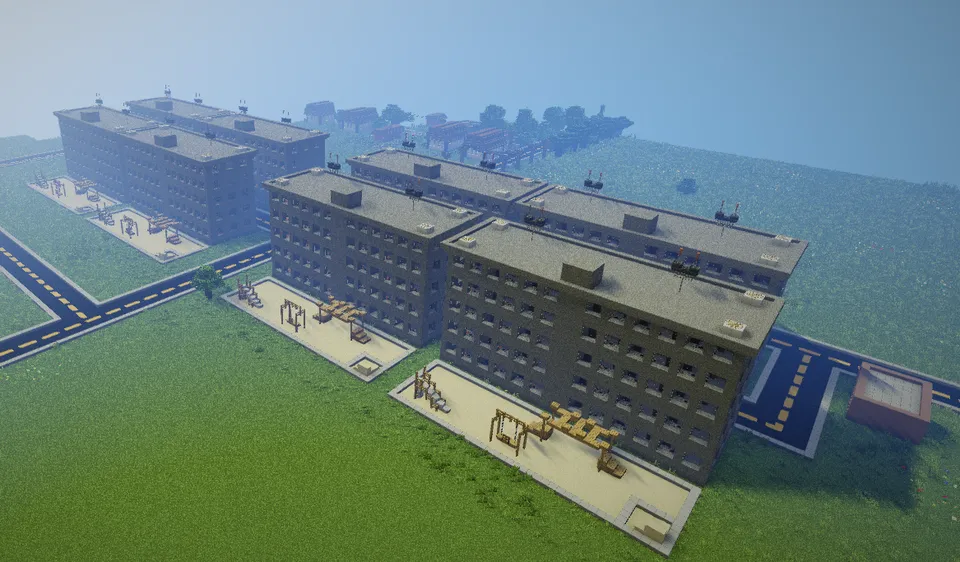 Qishloqli shahar russ1380 dan — Minecraft xarita, rasm 5