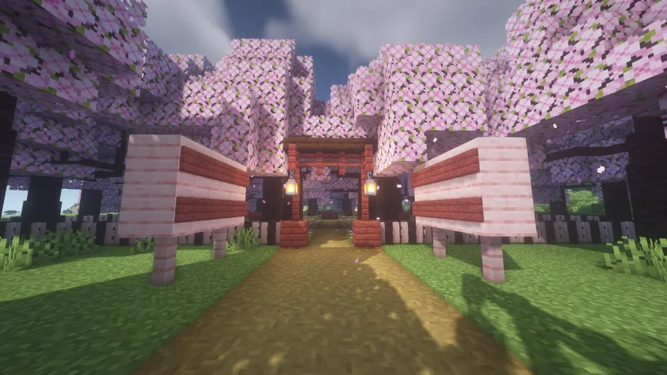 Yapon bog'i — Minecraft xarita, rasm 2