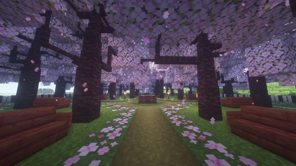 Yapon bog'i — Minecraft xarita, rasm 3