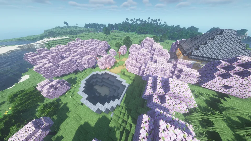 Yapon bog'i — Minecraft xarita, rasm 8