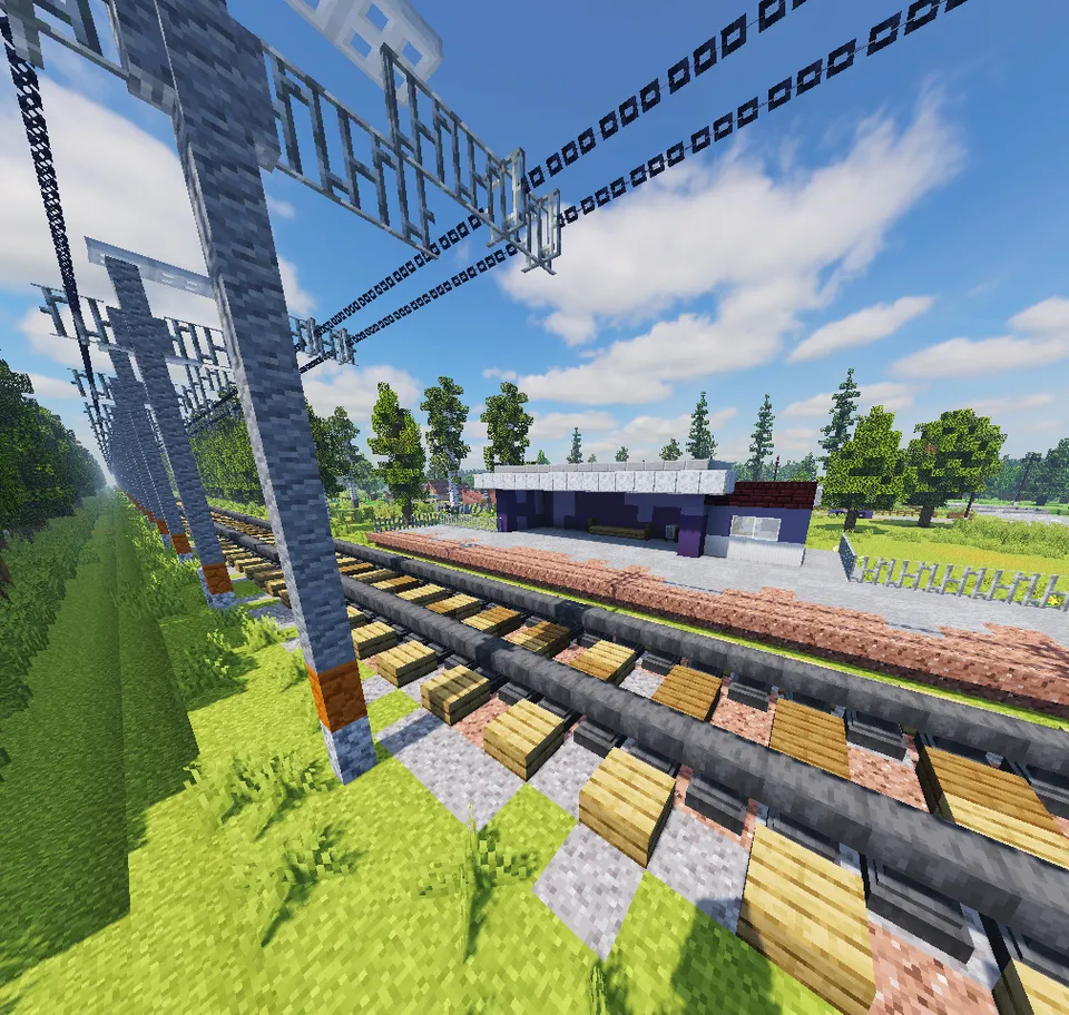 Stansiyali qishloq — Minecraft xarita, rasm 8