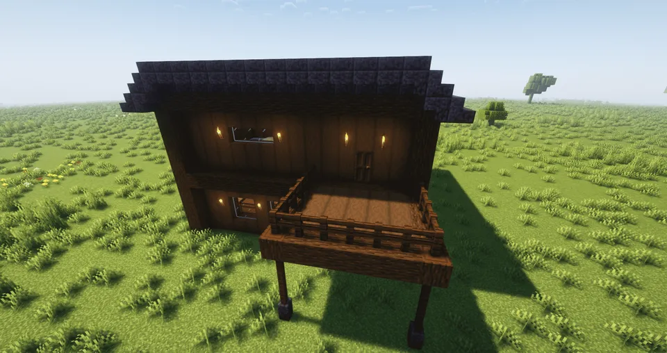 Qora eman daraxtidan uy — Minecraft xarita, rasm 2