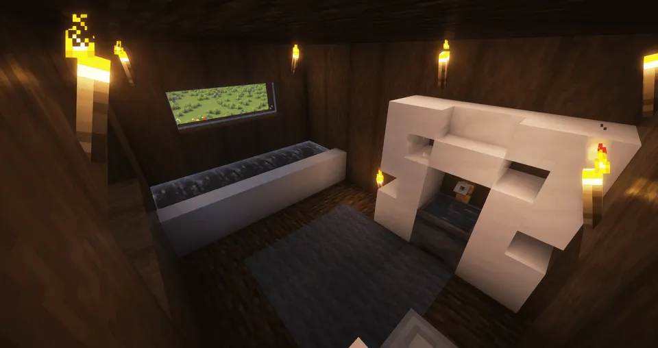 Qora eman daraxtidan uy — Minecraft xarita, rasm 3