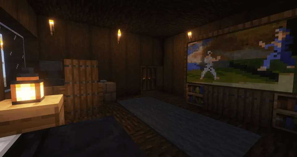 Qora eman daraxtidan uy — Minecraft xarita, rasm 4