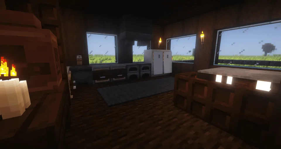 Qora eman daraxtidan uy — Minecraft xarita, rasm 6