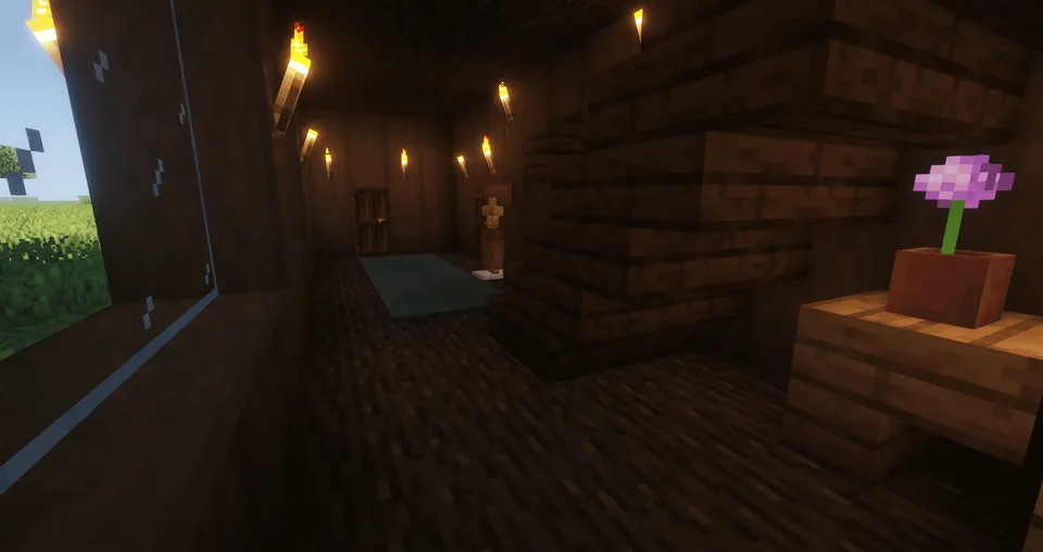 Qora eman daraxtidan uy — Minecraft xarita, rasm 7