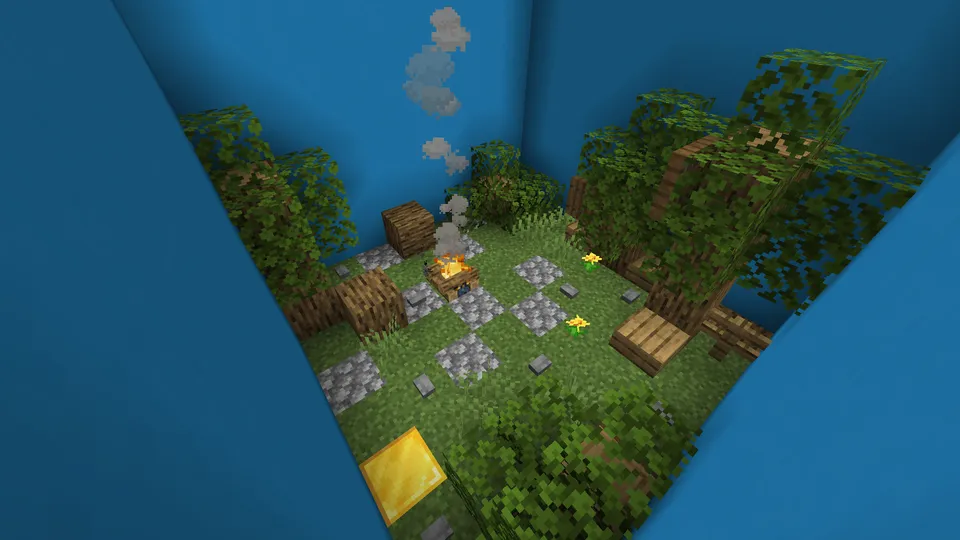Find the button Forest — Minecraft xarita, rasm 2