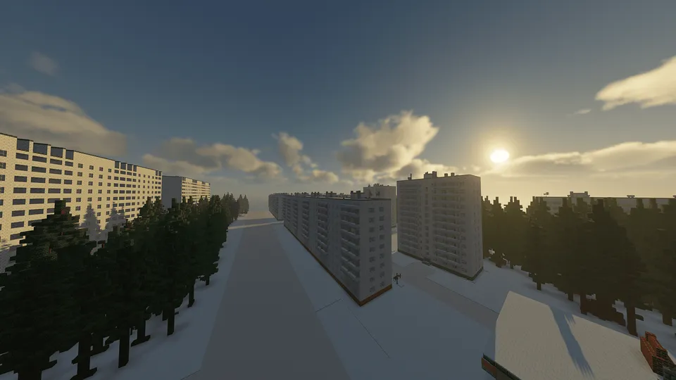 Lonely winter | Luginsk city — Minecraft xarita, rasm 2