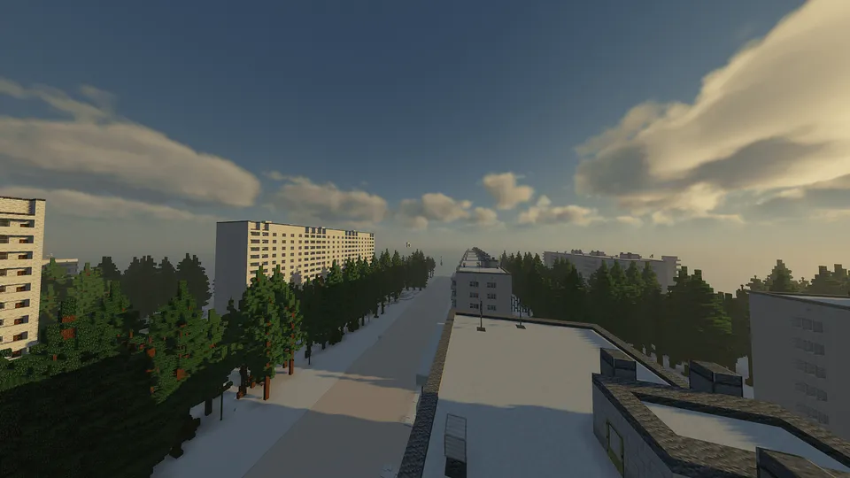 Lonely winter | Luginsk city — Minecraft xarita, rasm 4