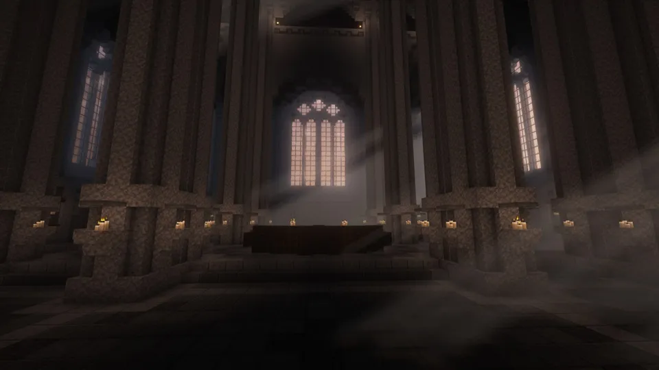Large white gothic church — Minecraft xarita, rasm 4