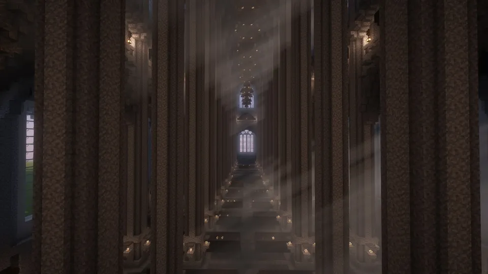 Large white gothic church — Minecraft xarita, rasm 5