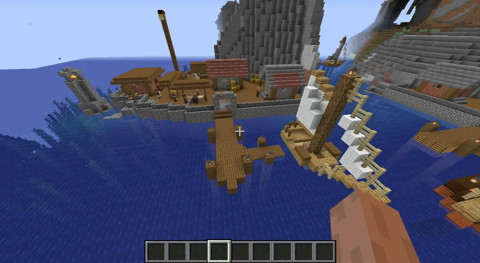 Shaharlar va portlar — Minecraft xarita, rasm 4