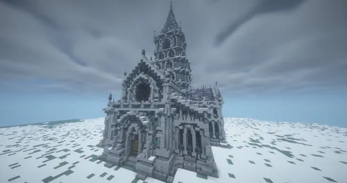 Dark Souls III Ariandel kapellasi — Minecraft xarita, rasm 1