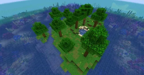 Kimsasiz orol — Minecraft xarita, rasm 1