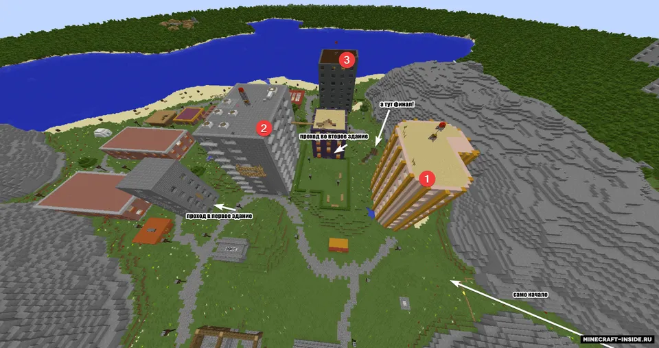 Tochka shahri - Jora sarguzashtlari — Minecraft xarita, rasm 2