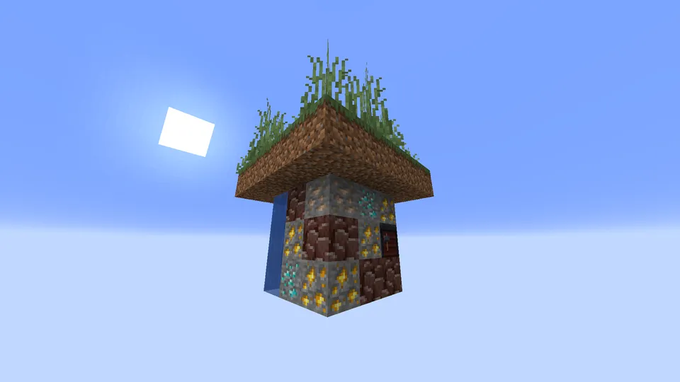 Tomorqa bilan Skyblock — Minecraft xarita, rasm 2