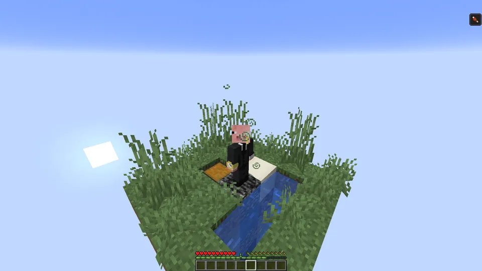 Tomorqa bilan Skyblock — Minecraft xarita, rasm 4