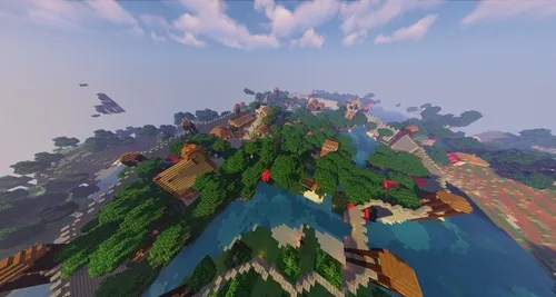 O'rmondagi qishloq — Minecraft xarita, rasm 1