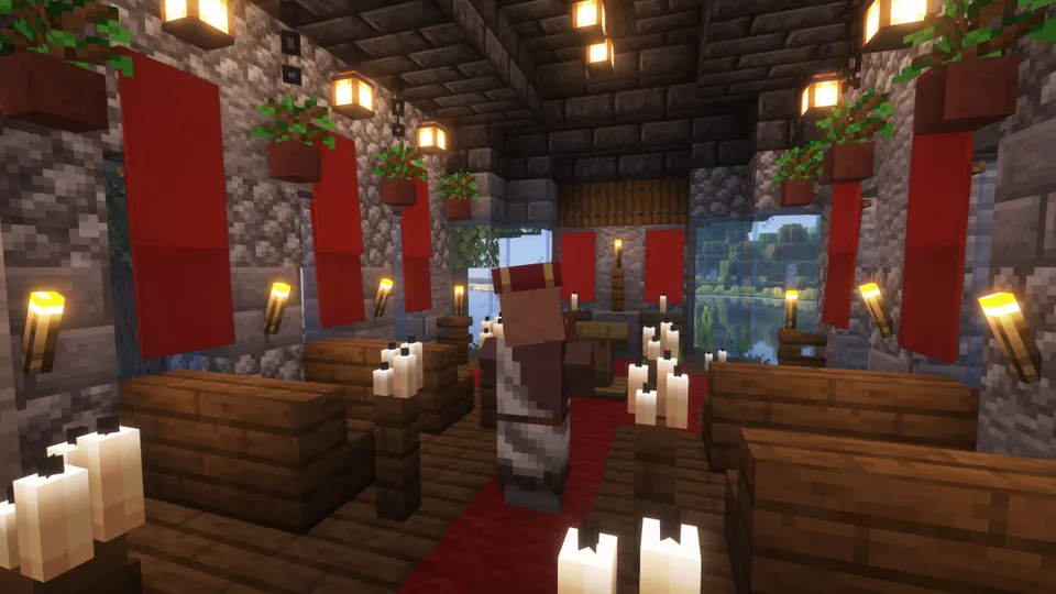 Omon qolish uchun shinam qishloq — Minecraft xarita, rasm 2