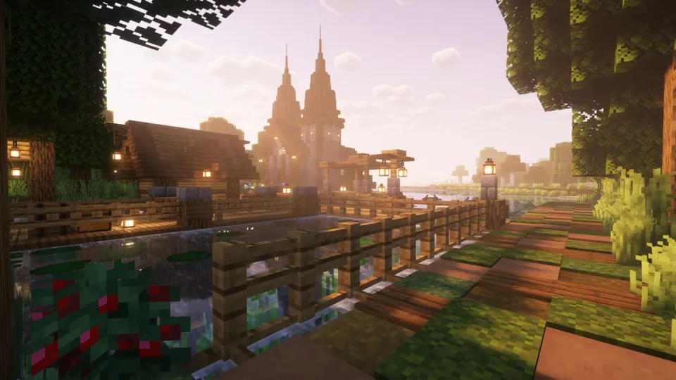 Omon qolish uchun shinam qishloq — Minecraft xarita, rasm 3