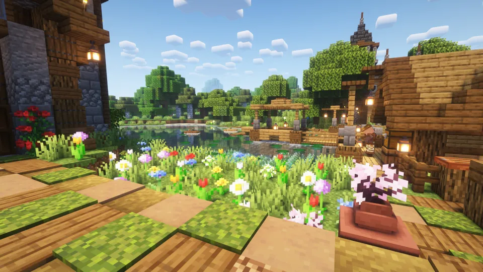 Omon qolish uchun shinam qishloq — Minecraft xarita, rasm 6