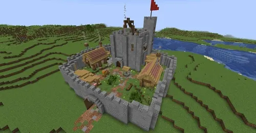 O'rta asr qal'asi 882-yil — Minecraft xarita, rasm 1