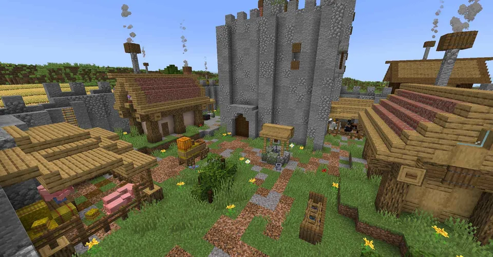 O'rta asr qal'asi 882-yil — Minecraft xarita, rasm 2