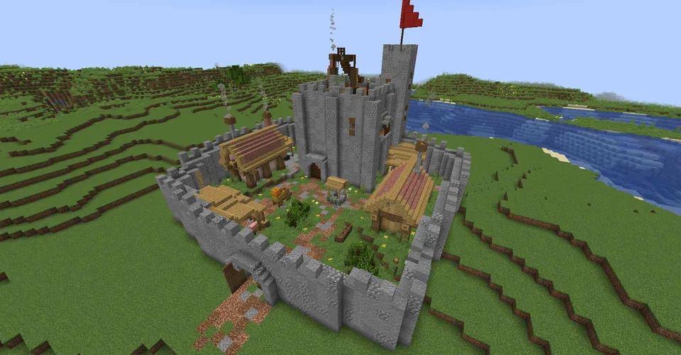 O'rta asr qal'asi 882-yil — Minecraft xarita, rasm 3