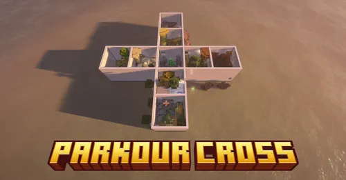 Parkour Cross — Minecraft xarita, rasm 1
