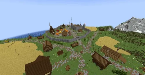 O'rta asr shahri — Minecraft xarita, rasm 1