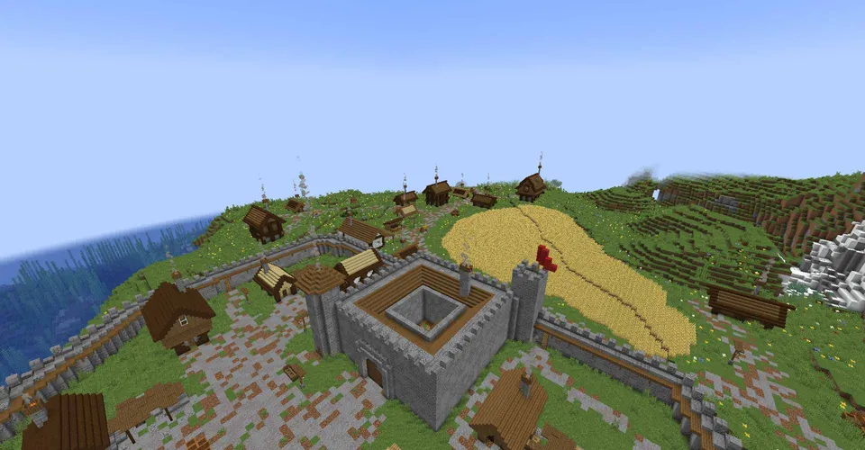 O'rta asr shahri — Minecraft xarita, rasm 3