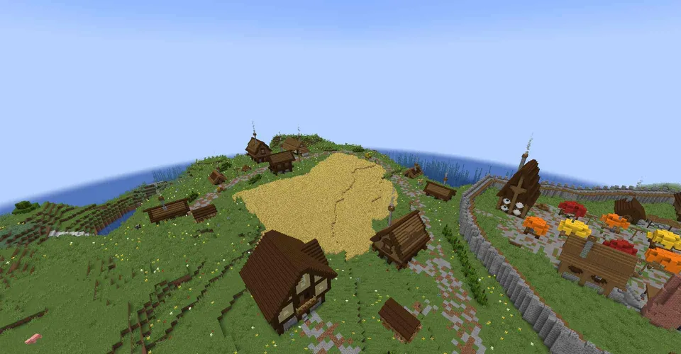 O'rta asr shahri — Minecraft xarita, rasm 4