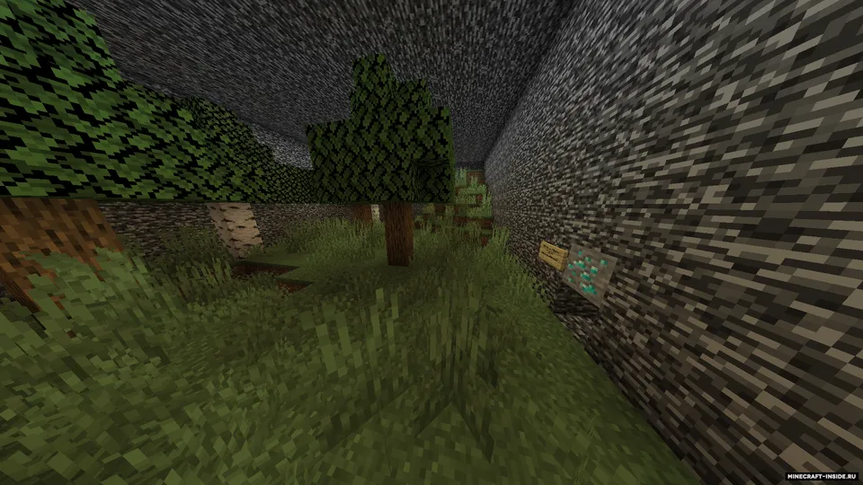 An unfinished map with a plot — Minecraft xarita, rasm 2