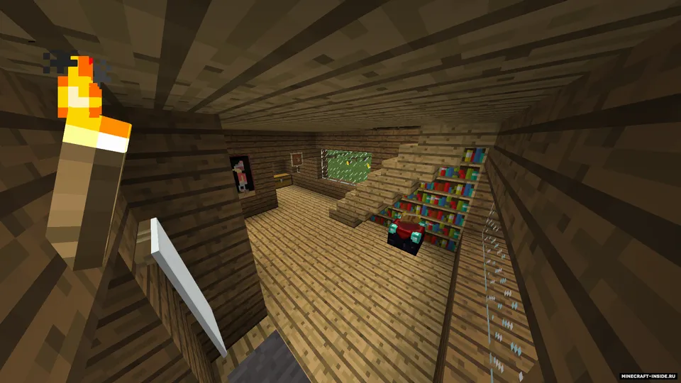 Ikki kishilik uycha — Minecraft xarita, rasm 3