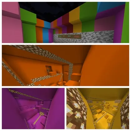 6 colorful levels — Minecraft xarita, rasm 1
