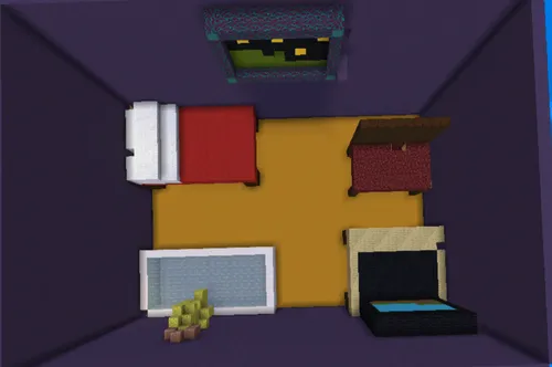 Kvartirada yashirinmachoq — Minecraft xarita, rasm 1