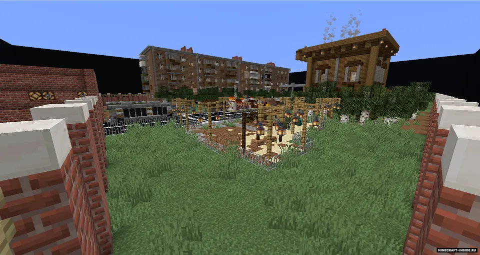 2000-yillardagi rus hovlisi — Minecraft xarita, rasm 3