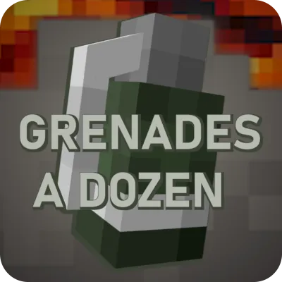 Grenades a Dozen — Minecraft mod, rasm 1