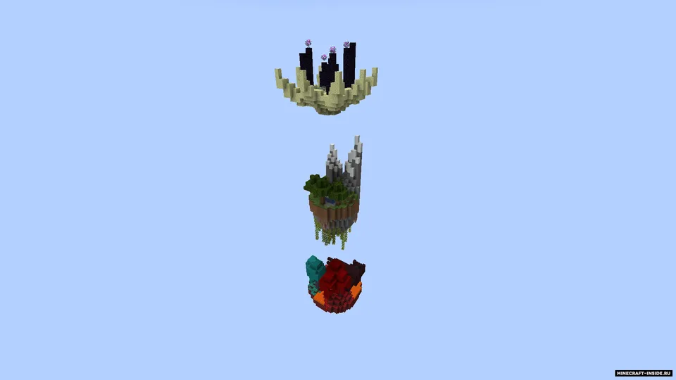 Three islands — Minecraft xarita, rasm 5