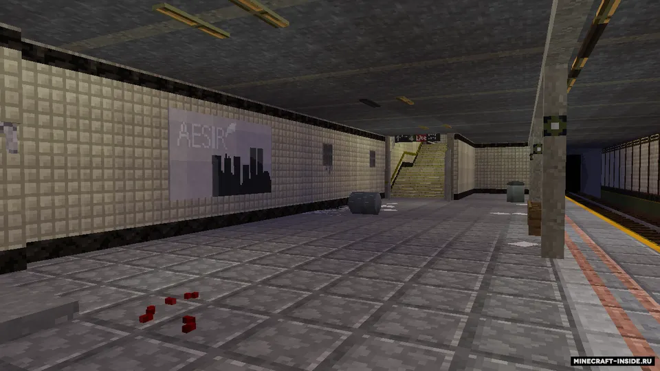 Max Payne o'yinidagi metro — Minecraft xarita, rasm 2