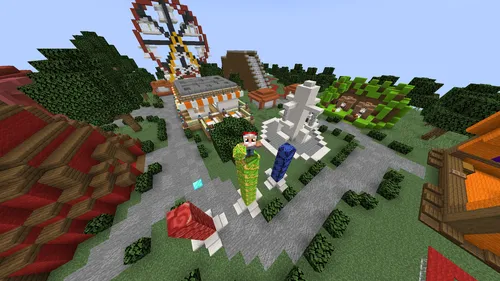 Ustunlar: Istirohat bog'i — Minecraft xarita, rasm 1