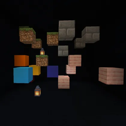 To'rtta blok — Minecraft xarita, rasm 1