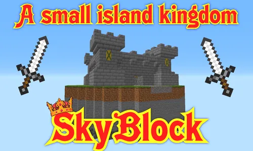 SkyBlock: A small island kingdom — Minecraft xarita, rasm 1
