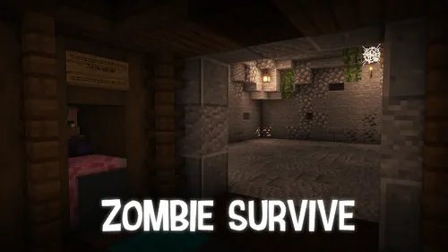 Zombie Survive — Minecraft xarita, rasm 1