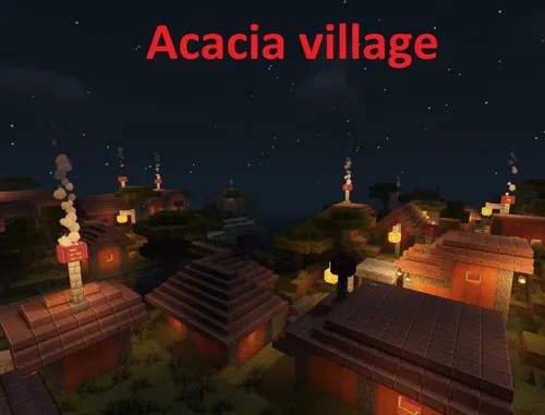 Acacia village — Minecraft xarita, rasm 1