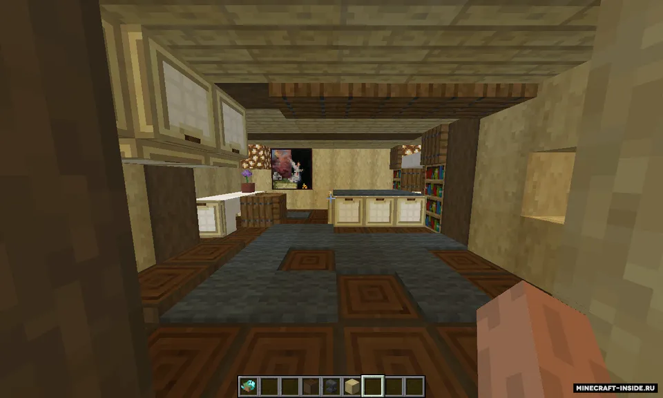 Hide and seek wits secret rooms — Minecraft xarita, rasm 4