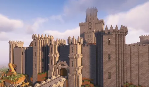 Minecraft castle on the mountain — Minecraft xarita, rasm 1