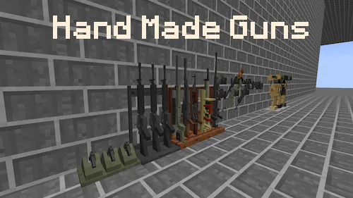 Hand Made Guns Reborn — Minecraft mod, rasm 1